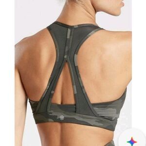 Athleta Black Camouflage Bra